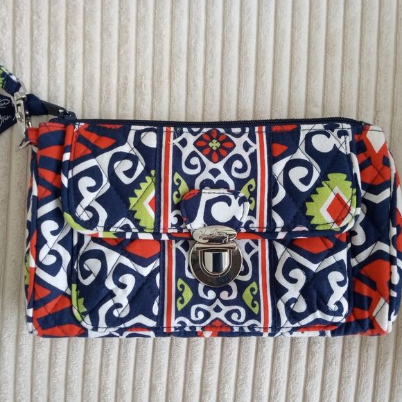 Vera Bradley Sun Valley - Retired Pattern - Wallet Purse - with Wristlet - - Picture 1 of 8